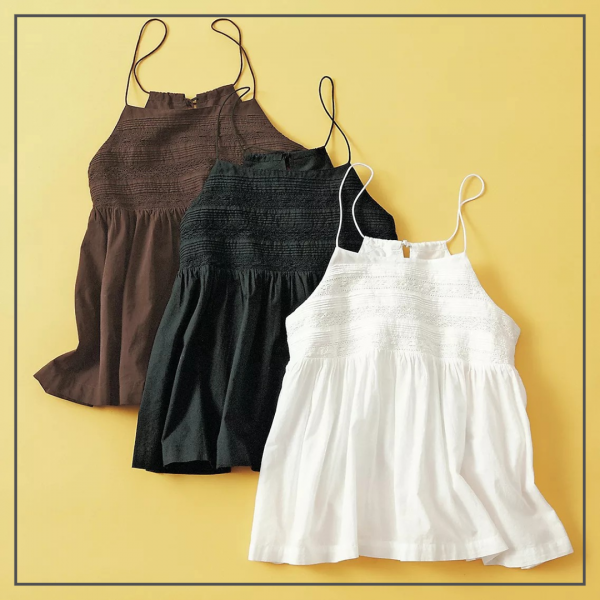 12closet【洗える】インドコットンレース切り替えキャミソール¥16,500