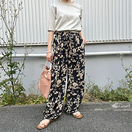 E by eclatリーフプリントパンツ￥24,200