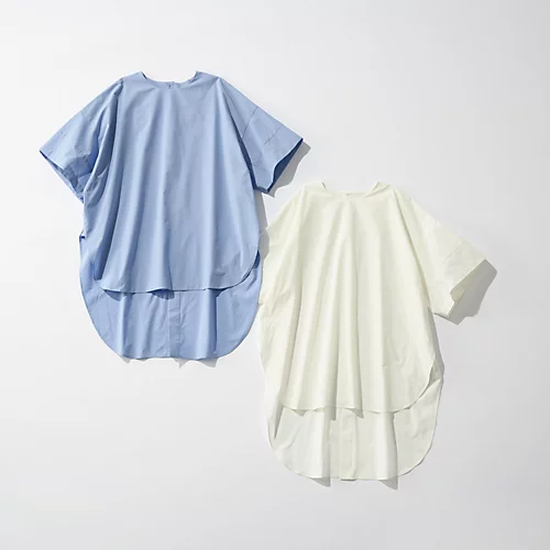 LE PHIL×eclat【別注】ハーフスリーブブラウス¥27,500