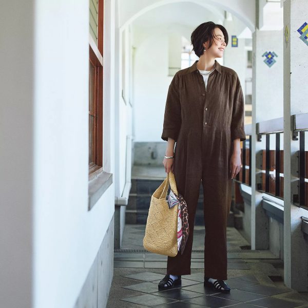12closet【洗える】ヨーロピアンリネンオールインワン¥29,700