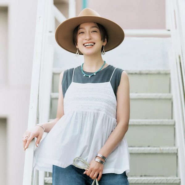 12closet【洗える】インドコットンレース切り替えキャミソール¥16,500