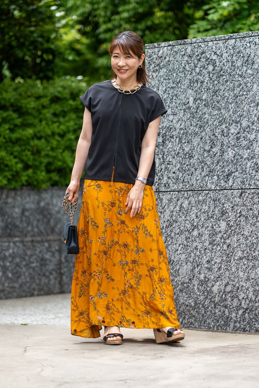 M7daysの新名品!【接触冷感】【洗える】渾身のとろみ前後2WAYトップスを「美女組」のふたりがリアルレビュー【40代ファッション】