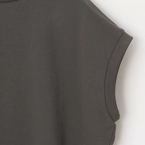 12closet【洗える】異素材切り替えフレンチTシャツ¥12,100 袖口