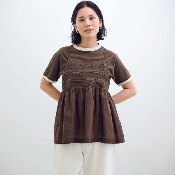 12closet【洗える】インドコットンレース切り替えキャミソール¥16,500