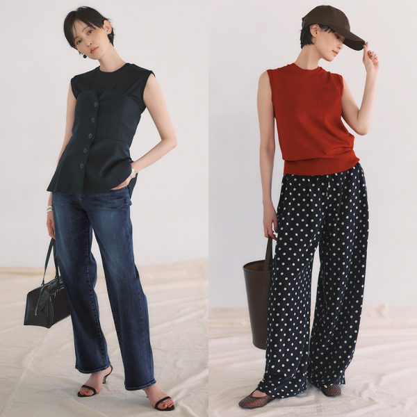 新色「HITデニム」と新鮮「旬柄パンツ」