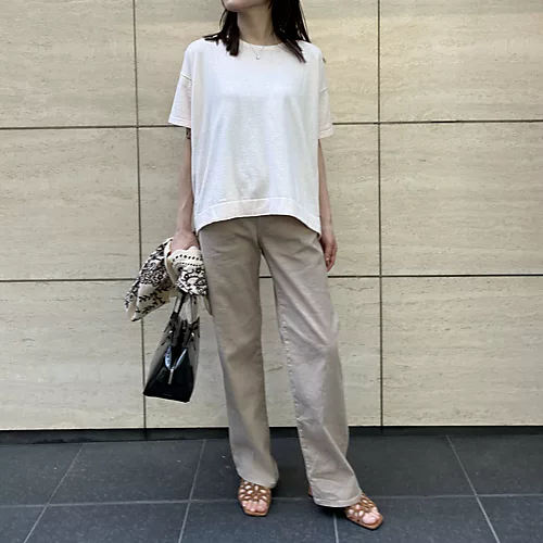 C.T.plage×eclatコットンカシミヤTシャツ¥14,300
