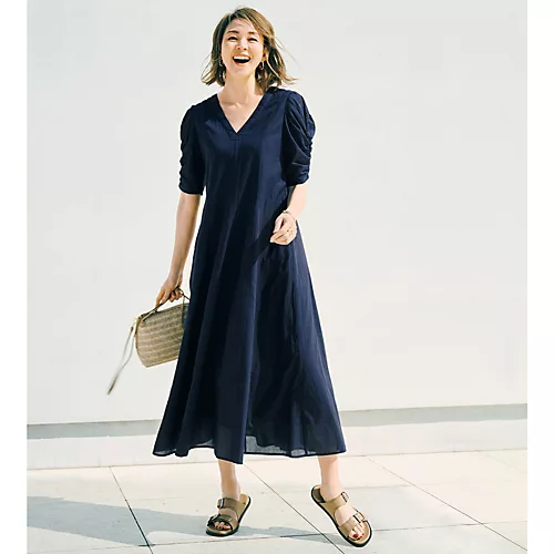 ne Quittez pas×eclatシャドーストライプワンピース￥26,400