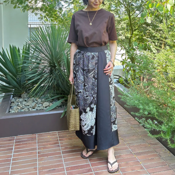 ADORE×eclat【別注】ペイズリープリントスカート¥44,000