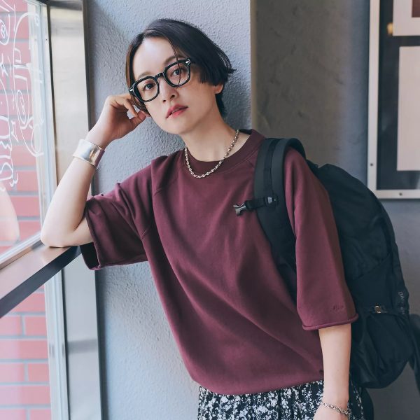 12closet【洗える】USAコットン 五分袖スウェット￥9,900
