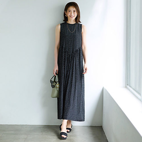 M7days【洗える】ランダムドットワンピース¥24,200①