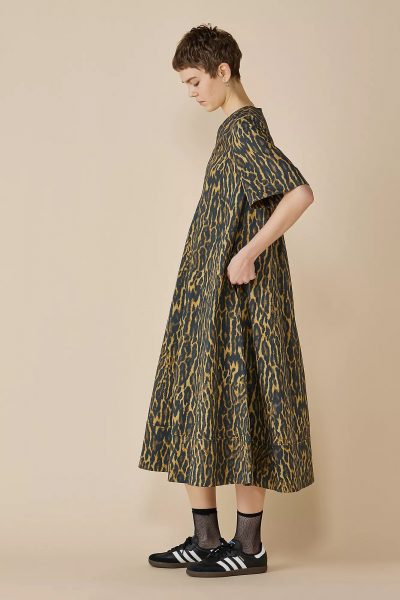 GANNIPrinted Stretch Cotton A－line Long Dress￥51,700