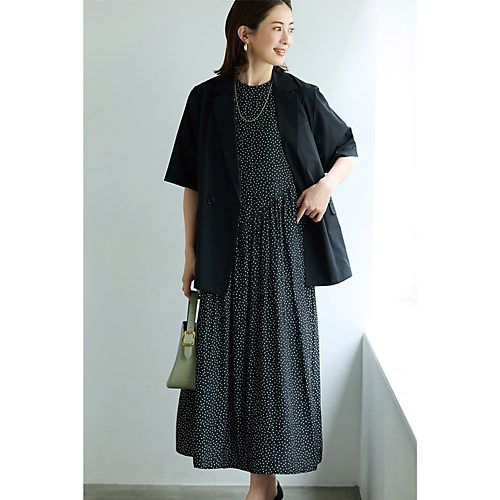 M7days【洗える】ランダムドットワンピース¥24,200②