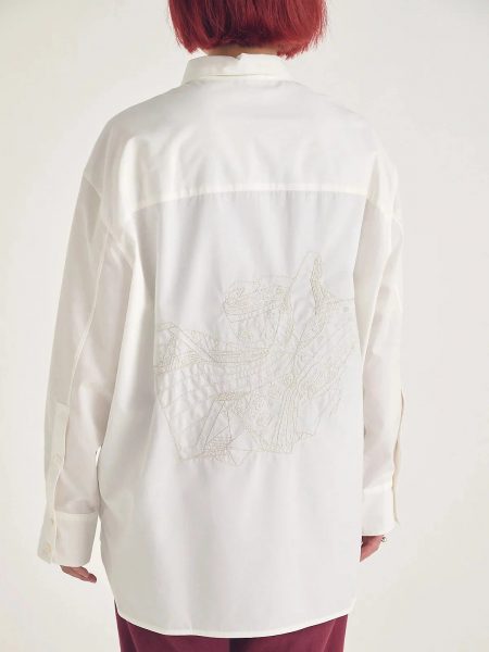 KANAKO SAKAIJAPANESE EMBROIDERED COTTON SHIRT￥71,500