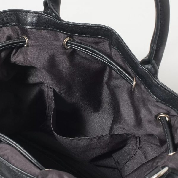 OUTDOOR PRODUCTS【LEEマルシェ20th別注】 チャーム付き マルチWAYショルダーバッグ￥11,550　黒内部