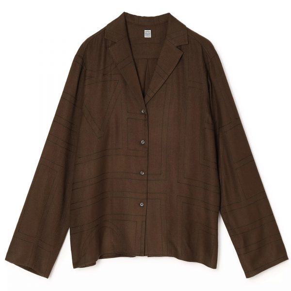 TOTEMEMonogram flannel pj top¥92,950