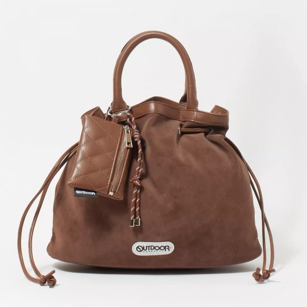 OUTDOOR PRODUCTS【LEEマルシェ20th別注】 チャーム付き マルチWAYショルダーバッグ￥11,550　茶色