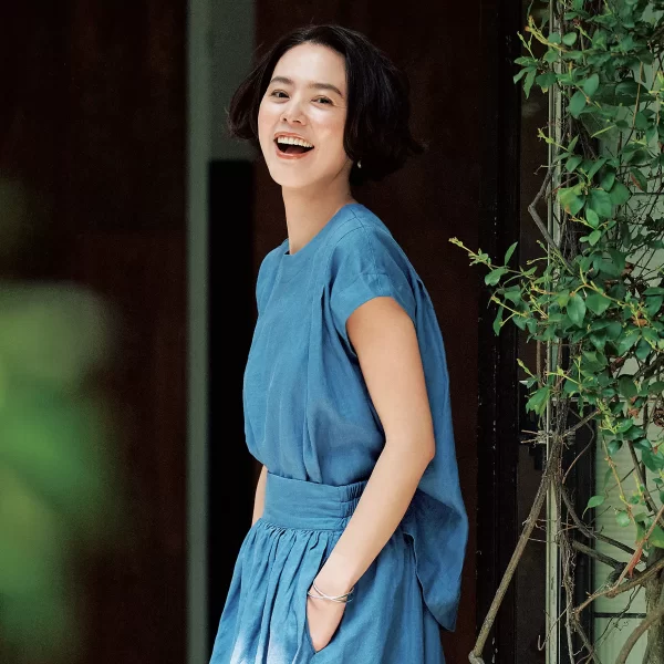 12closet
【洗える】ヨーロピアンリネン タック入りTブラウス
￥15,400