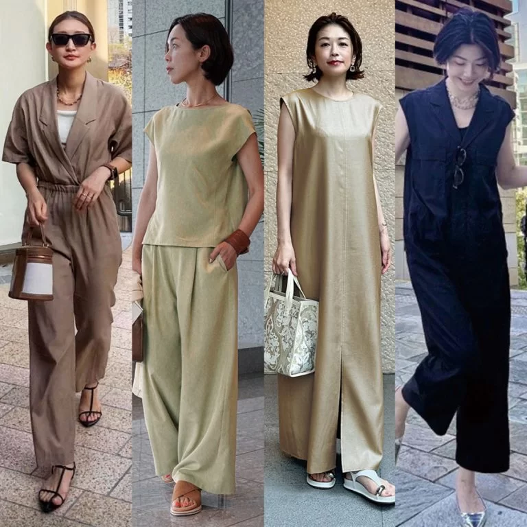 真夏も涼しくきれい見え！ 仕事も休日も頼れる「艶五分袖Tブラウス」【M7days・40代ファッション】