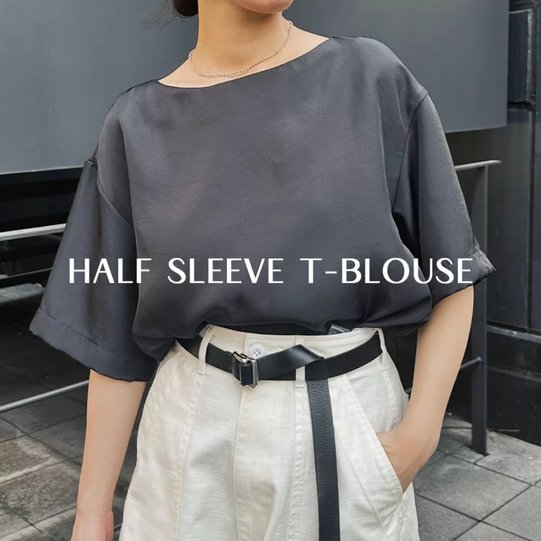 晩夏の通勤服、黒ブラウスでアップデート【40代ファッション・M7days】