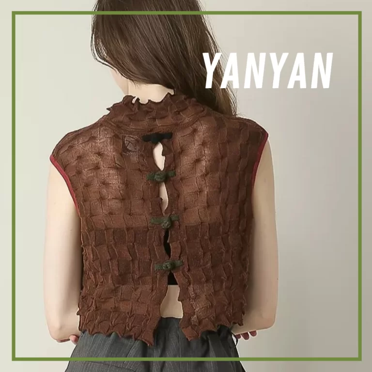 yanyan ニットベスト S YANYAN（ヤンヤン）】ニットベストとニットポシェット（別注