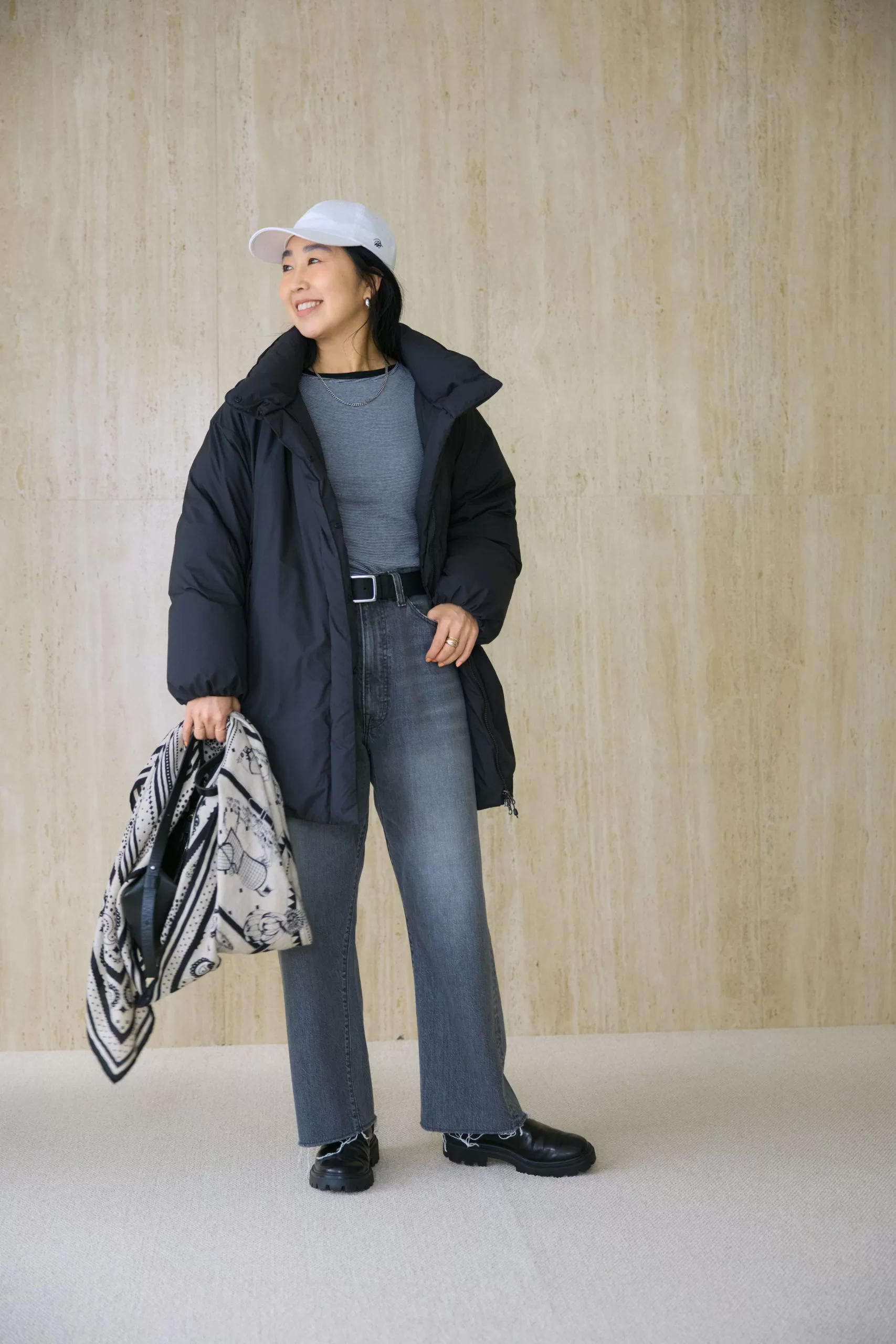 <スタイリスト福田麻琴さん本人が着用！>あったか＆すっきり見えが叶う「ナンガ」のコラボダウン