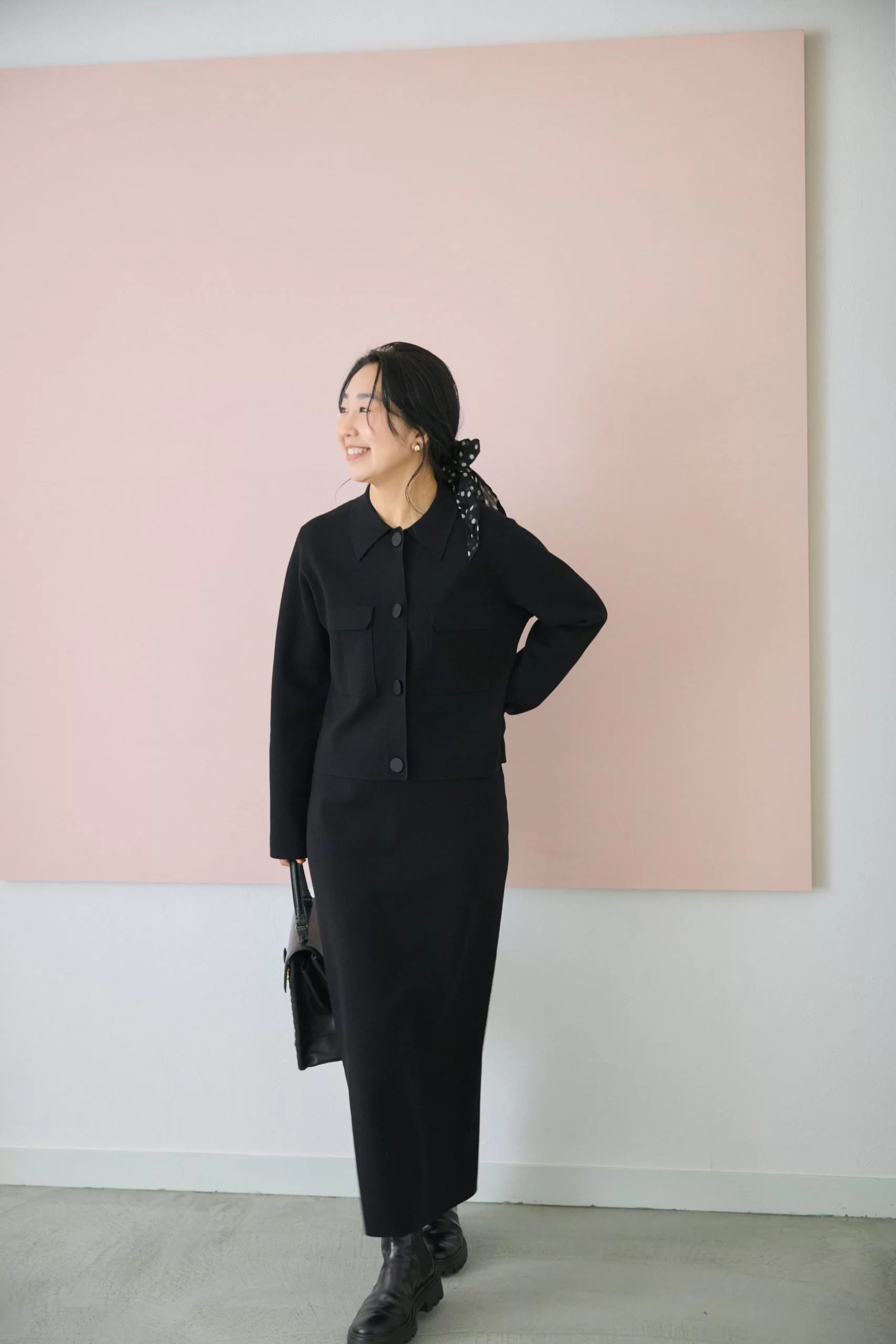 ＜スタイリスト福田麻琴さん本人が着用＞12closetコラボの新作で、着るだけでスタイルアップ！【LEEマルシェ】