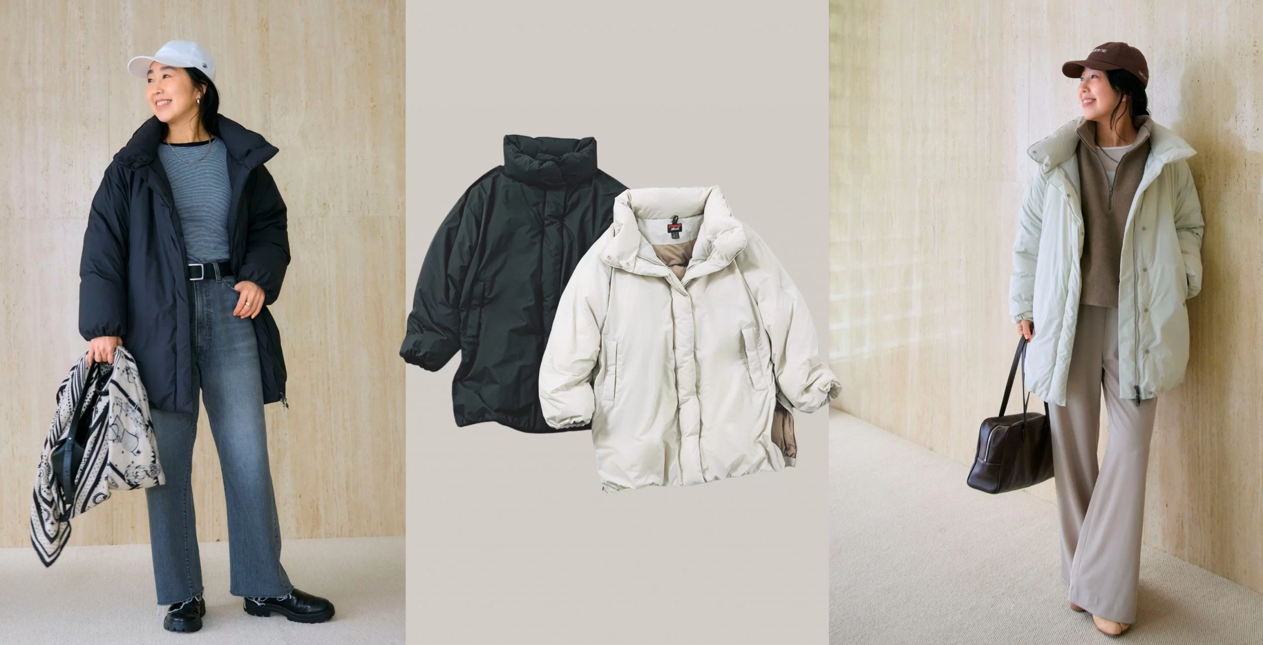 <スタイリスト福田麻琴さん本人が着用！>あったか＆すっきり見えが叶う「ナンガ」のコラボダウン