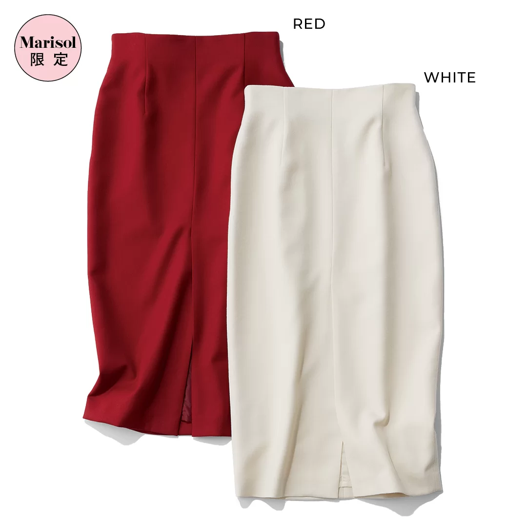 M7days
(エムセブンデイズ)
【辻󠄀 直子さんコラボ】
フロントスリットIラインスカート
