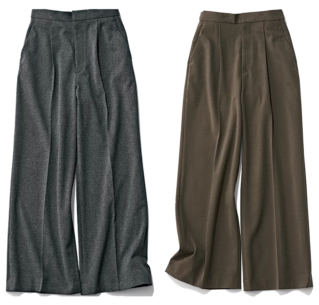 《スタッフ着用レビュー》品よく暖かい、冬の美脚パンツを検証！【M7days・40代ファッション】