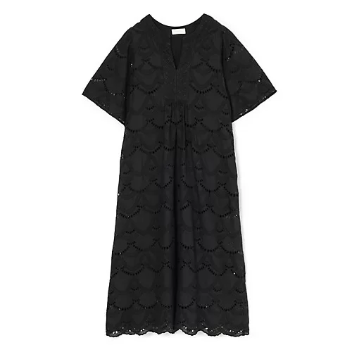 ne Quittez pas 【2丈展開】Cotton Voile Dot Hemla Dress